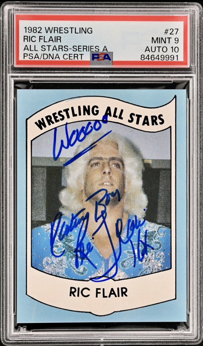 I’ll have a blue, WOOO WOOO WOOO Christmas. #Elvis #bluechristmas #ricflair #woochristmas #ElvisPresley #MerryChristmas @RicFlairNatrBoy @PSAcard #WrestlingCardWednesday #natureboy