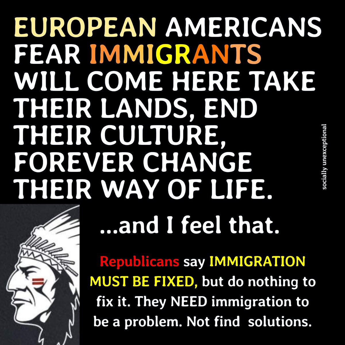 #EuropeanAmericans live in fear the land they stole, their attempts at forced #religion, #forced #birth, and those who wish for a return to #JimCrow, and #slave days is slowly being, '#DISCOVERED,' by the, 'other,' who don't support thier views.