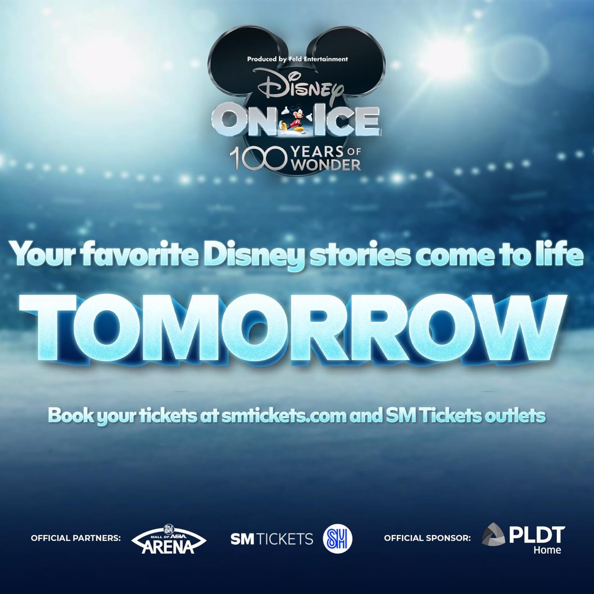 Hit the road to adventure when Disney On Ice presents 100 Years of Wonder skates into the SM Mall of Asia Arena beginning TOMORROW! #DisneyOnIce2023AtMOAArena #ChangingTheGameElevatingEntertainment