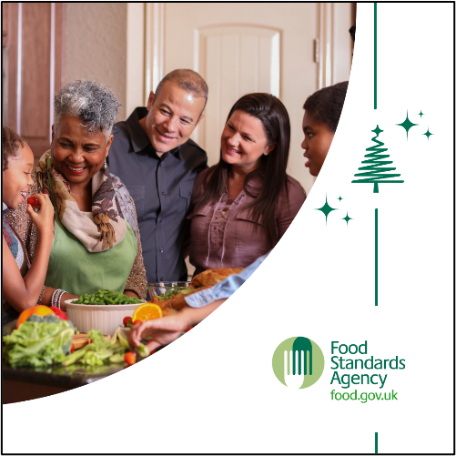 #FestiveFoodTips from @foodgov Cooking Christmas dinner for a large group this year? Find out more on keeping guests with allergies and intolerances safe on the Food Standards Agency’s website: food.gov.uk/safety-hygiene…