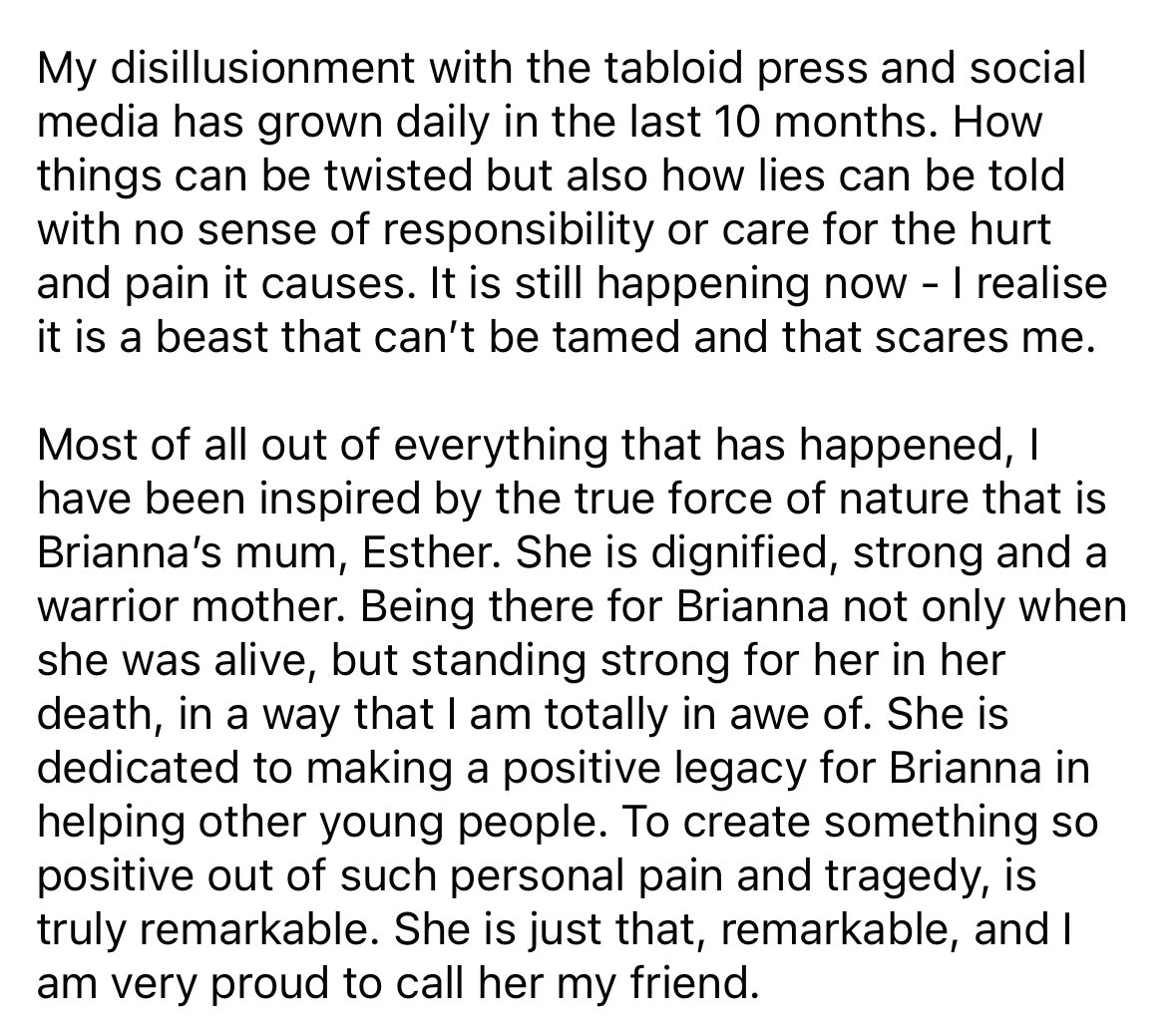 The statement by the headteacher of Brianna Ghey whose twitter I will not be linking so as to delay the time before it is descended upon by the cult o9f rabid transpohobes that infest this place. It's beautiful and it changes what we were told by the transphobic press about her-