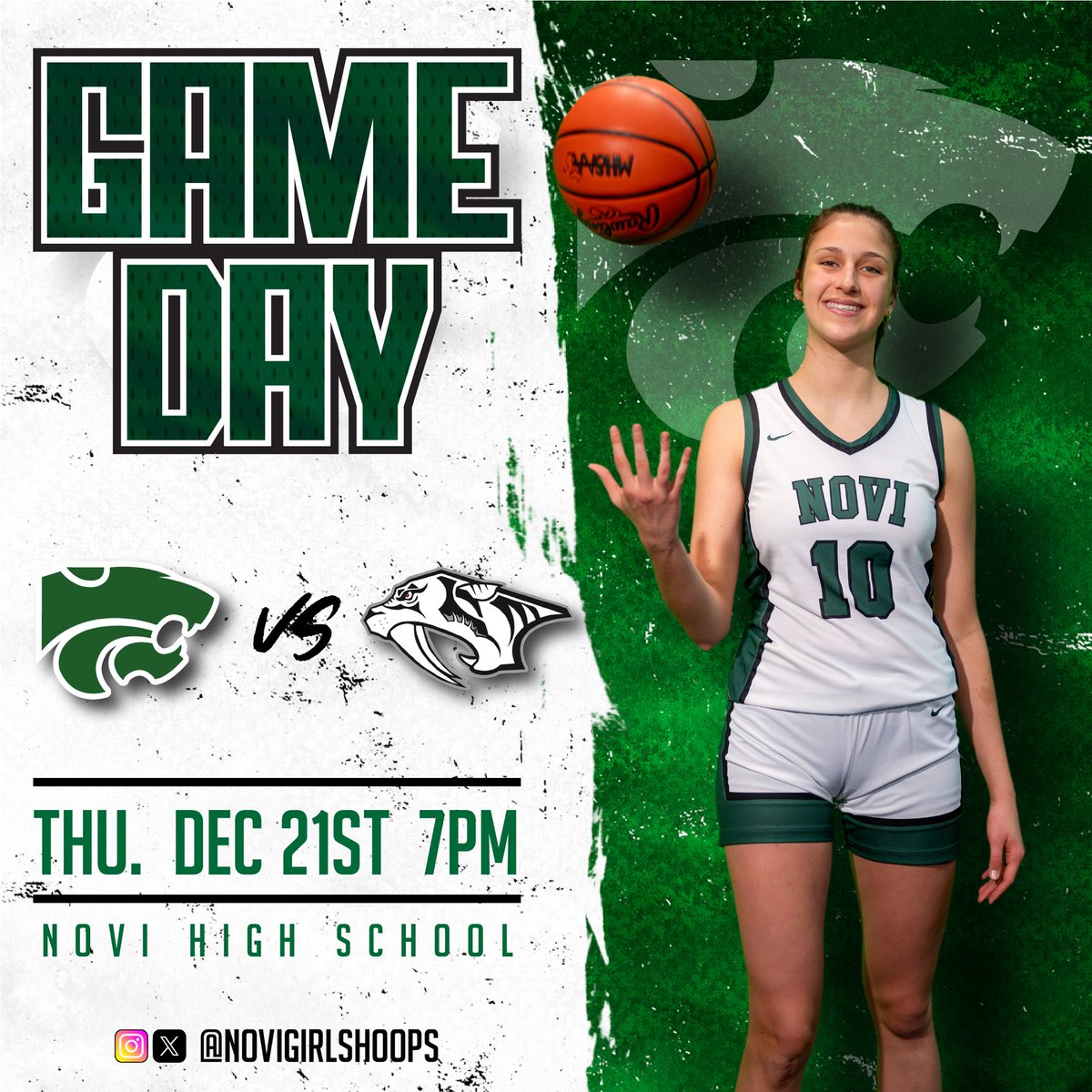 Kicking off our KLAA West play tonight at home! Come out and support us! 👏🏼 #NoviPride @KLAASports 

🆚 • Plymouth High School
📍 • Novi High School
📅 • 12.21.23
⌚️ • 4:00 PM vs. Okemos | 5:30PM JV | 7PM V
🖥️ • nfhsnetwork.com

@NoviAthletics @NHSCatPack