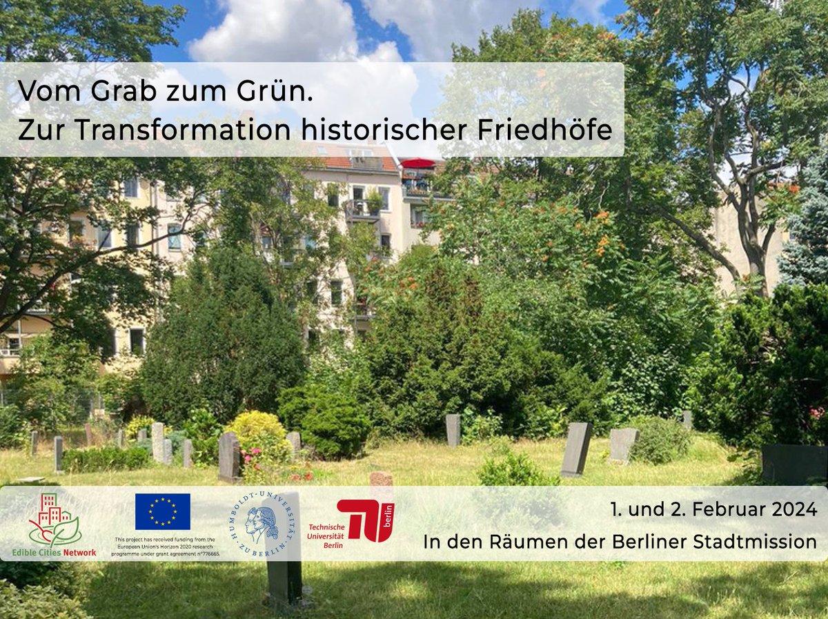 Did you know that besides their cultural role, cemeteries can foster a number of ecosystem services in cities? 🦉🪦🌱 Join us for our conference this February to find out more! Register here (please note that the event will be held in German): eventbrite.es/e/780855298217…