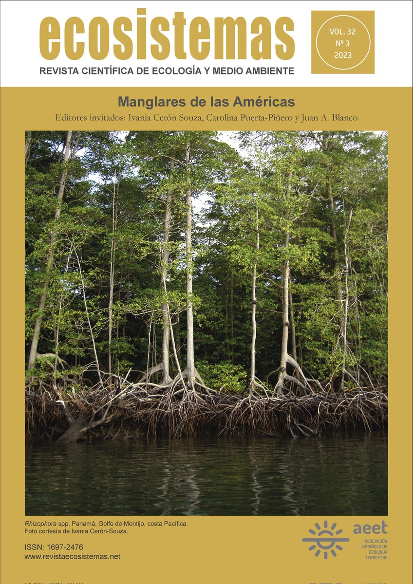 #NuevaPublicación
#NewPaperAlert
Comparto la contribución de nuestro grupo al número especial @EcosistemasAEET
'Manglares de las Américas'. Parte del trabajo de grado del ahora biólogo Juan José Ruiz Roldán @FCENUdeA
#CienciaFCEN
Gracias a lxs editorxs!
👉🏾
revistaecosistemas.net/index.php/ecos…