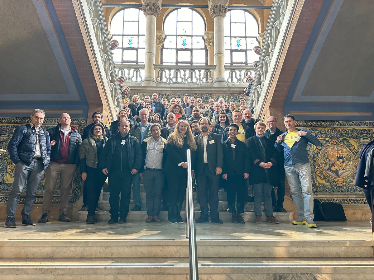ocean_twin's tweet image. Members of the EU-funded Iliad Project at the historic Casa Convalescència in Barcelona, where the Iliad held its annual General Assembly. What a great event it was. Thanks to @CREAF_ecologia and the @UABBarcelona for organizing such a great meeting.