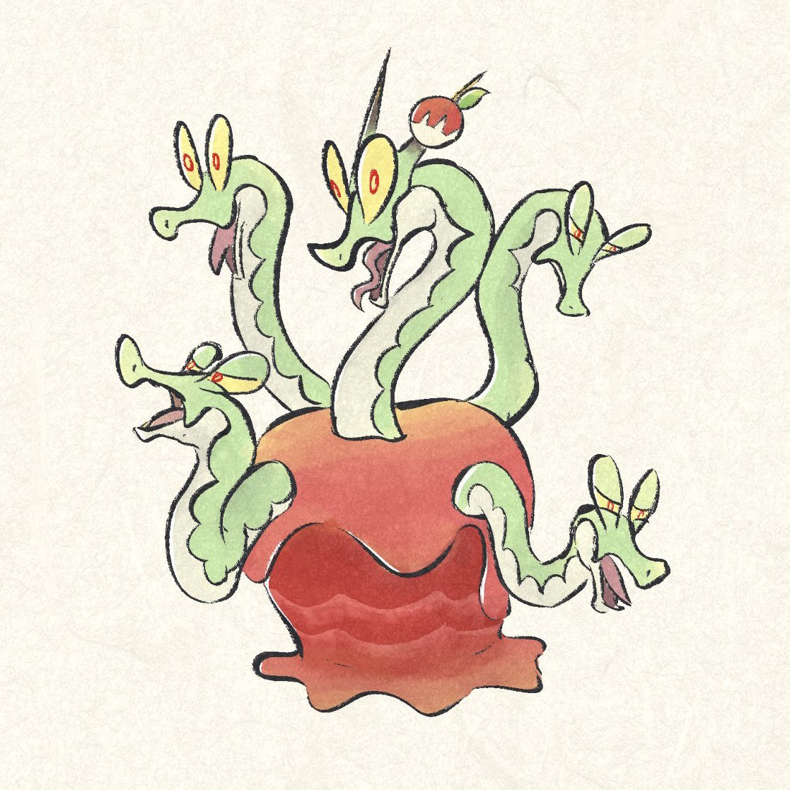 pokemon (creature) no humans white background simple background food fruit apple  illustration images