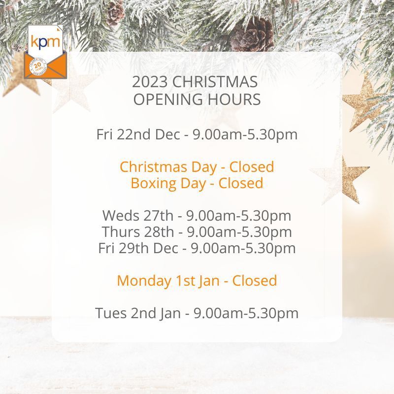 A handy guide to our opening hours this festive season.

#Kent #Printindustry #printing