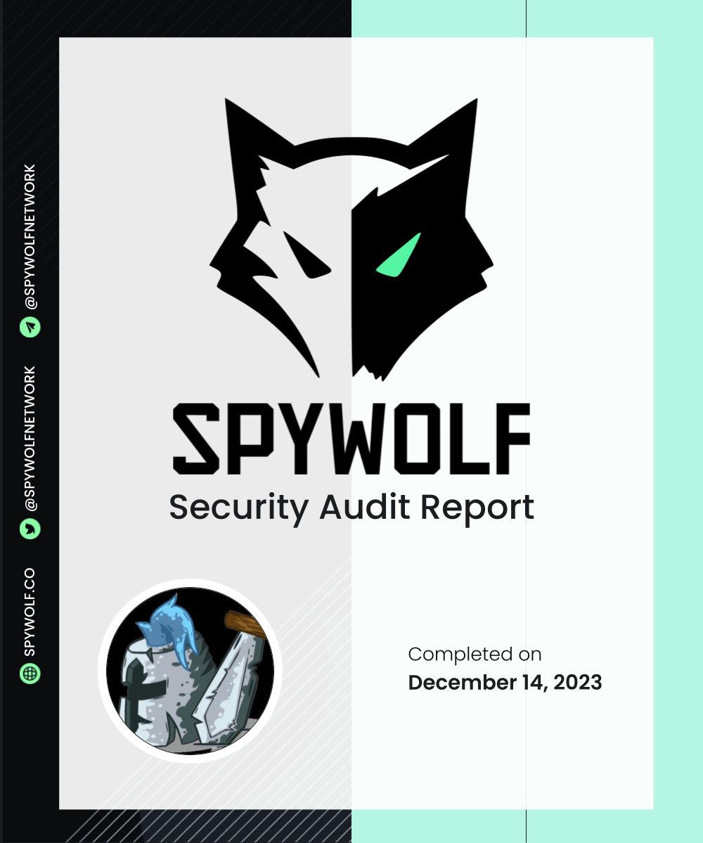 The audit for the project Crypto Battle (@CryptoBattlep2e) has been successfully completed! 💪 Audit link: github.com/SpyWolfNetwork…… NFA, DYOR