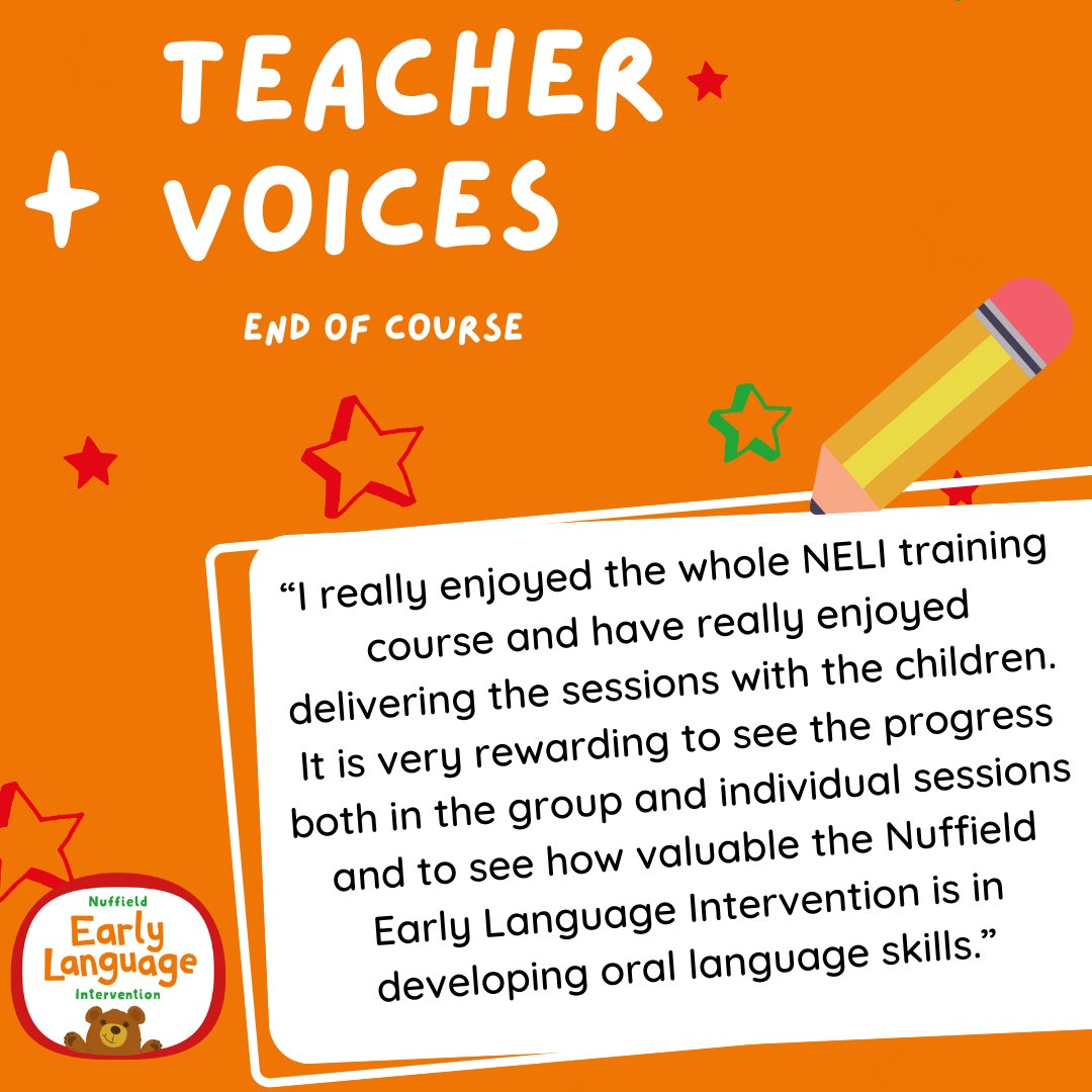 One of the most rewarding parts of our job is to celebrate the efforts and results made by NELI teachers, teaching assistants, and children after successfully completing the NELI programme. 🥳

#NELIProgramme #TeachingAssistants #TeacherAppreciation
