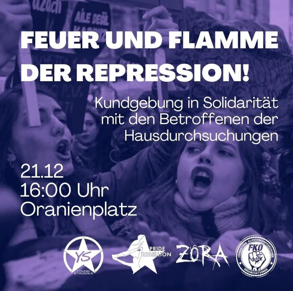 solinetzberlin's tweet image. Heute wird es eine Kundgebung am Oranienplatz geben in Solidarität mit den Betroffenen der Hausdurchsuchungen! 

Wir lassen uns nicht einschüchtern! Palästina Solidarität ist kein Verbrechen!

#b2112