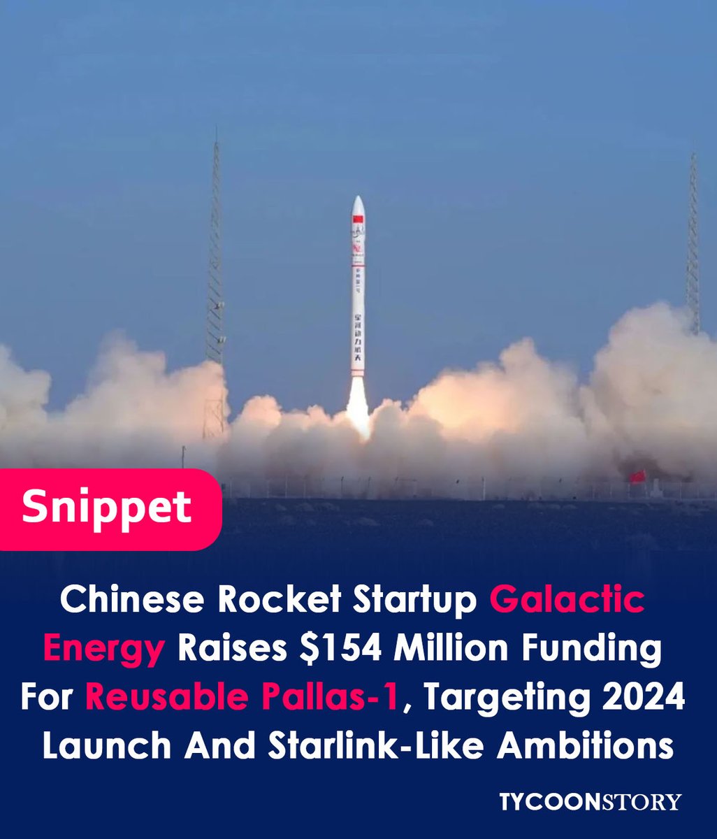 Galactic Energy, a Chinese rocket startup, has raised $154 million in funding for the reusable Pallas-1, with a 2024 launch date and Starlink-like ambitions.
#satellitelaunch #vehicletechnology #spacestation #spaceflightagency #cargospacecraft #leo #rocketlaunch #china #spacenews