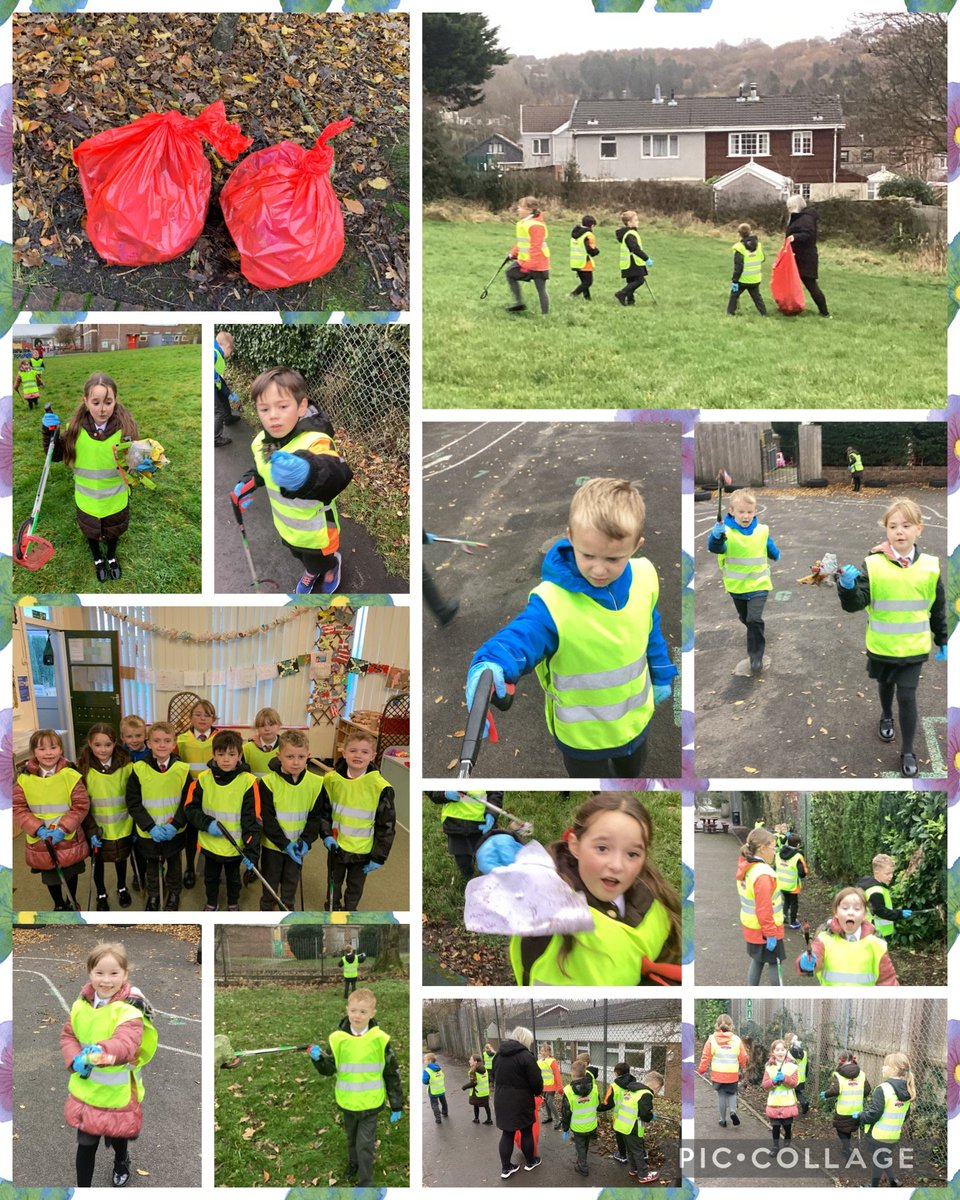 Eco club carrying out our Autumn Term litter pick around our school grounds. Gwaith da pawb 👏 #GPSREACH @GlyncoedP @gpsmisswoods @Keep_Wales_Tidy