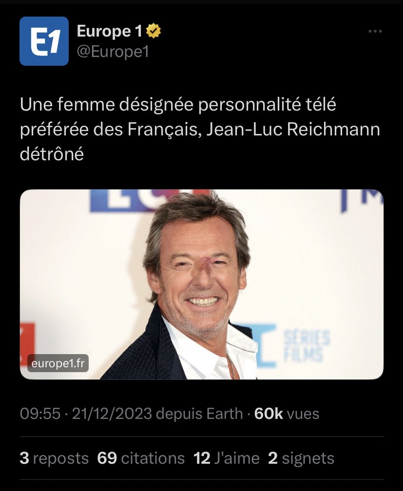 spicyplume's tweet image. « Une femme » a encore réussi même si elle ressemble beaucoup à Jean-Luc Reichmann