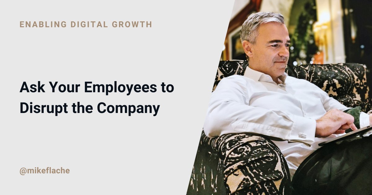 🖋 Ask Your Employees to Disrupt the Company The current issue of 'Enabling Digital Growth' is about keeping track of developments and how traditional industrial companies can promote digital innovation and growth. Read here: bit.ly/41wTfdk ➡️ Key takeaway: Let's stop…