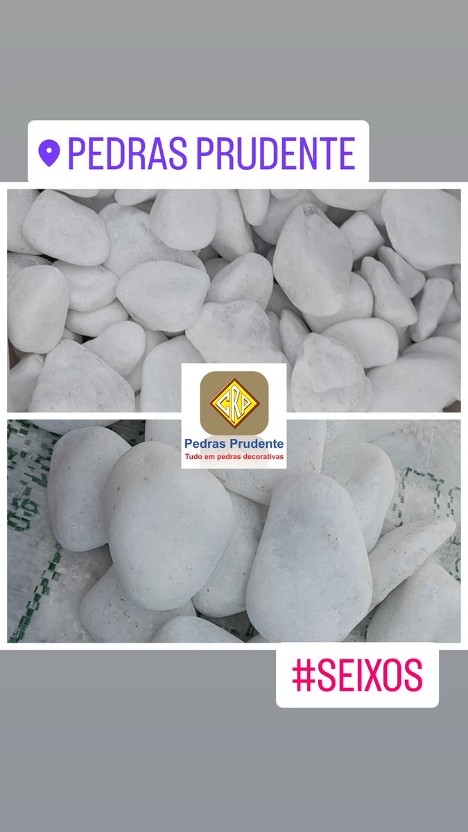 pedras_prudente's tweet image. #Seixos para jardinagem a pronta entrega!