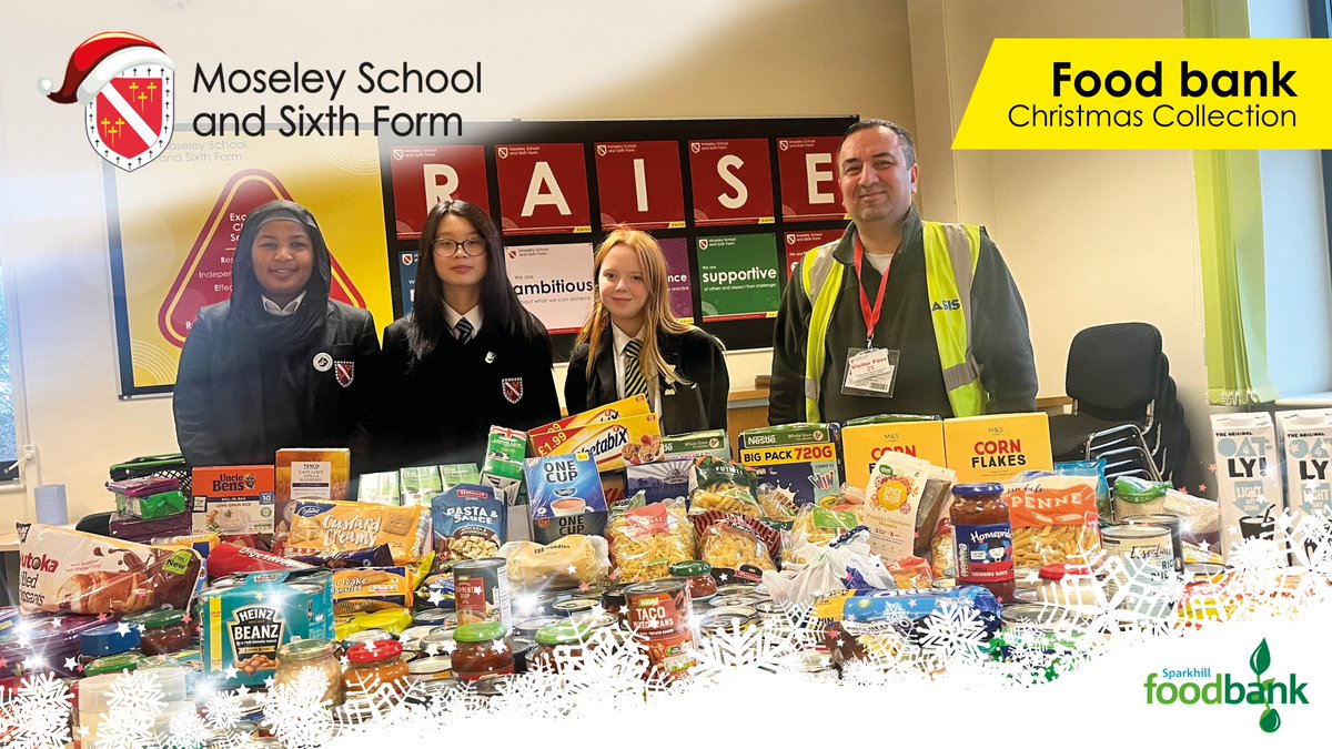 Thank you to all our students, staff, families & friends who contributed to our food bank collection for Narthex Food Bank, your donations are greatly appreciated! @TrussellTrust #MoseleySchool #SupportingOurCommunity #support