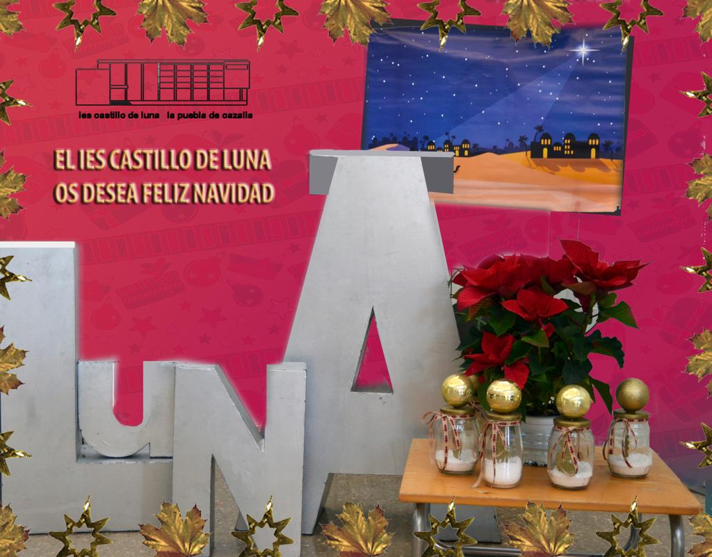 El IES Castillo de Luna les desea una Feliz Navidad y un feliz año 2024.
