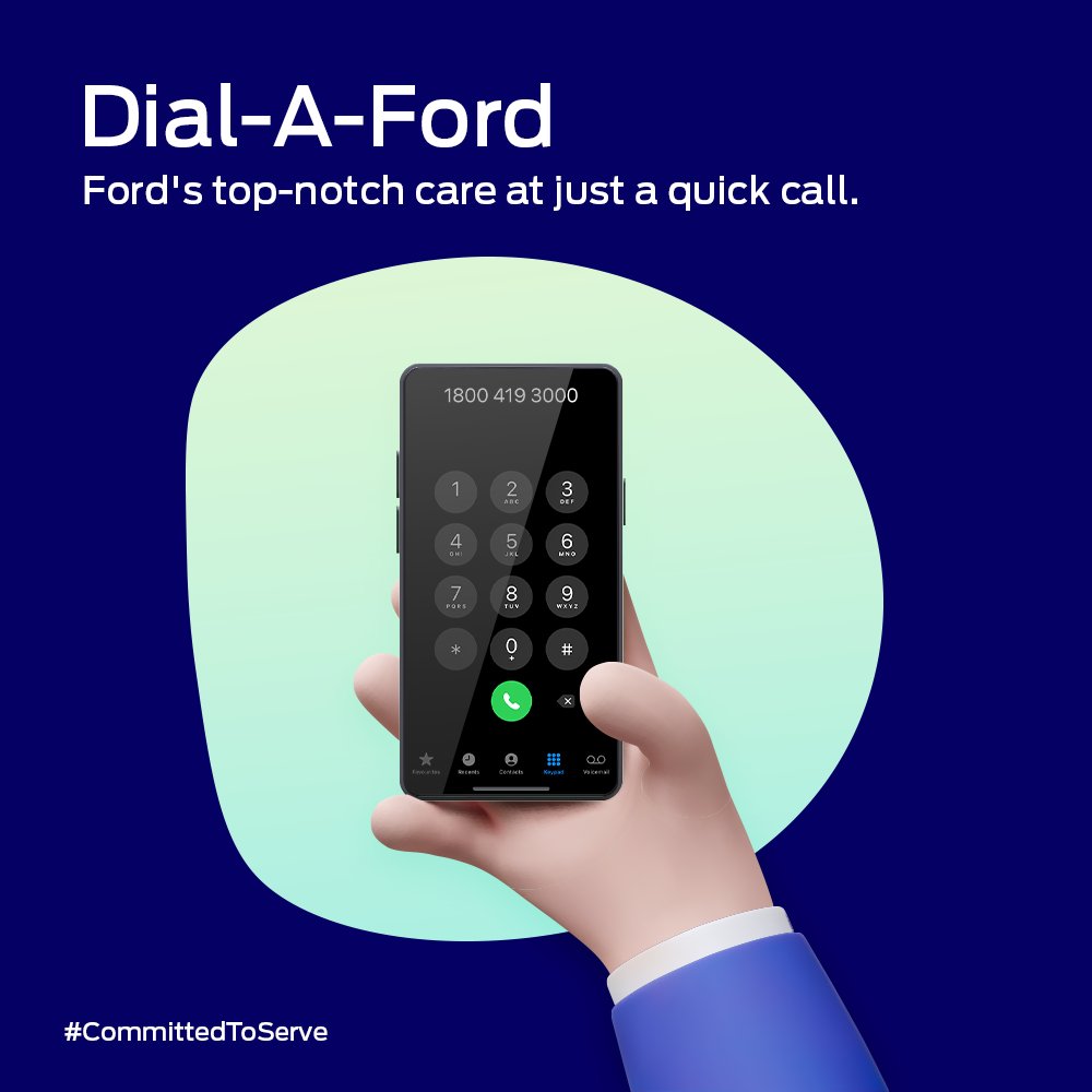 Give your Ford the attention it deserves by just making one simple call. Dial A Ford at 1800 419 3000 to book your appointment and get your vehicle spic and span. CommittedToServe https t.co vzL3MUdSWg Give your Ford the attention it deserves by just making one simple call