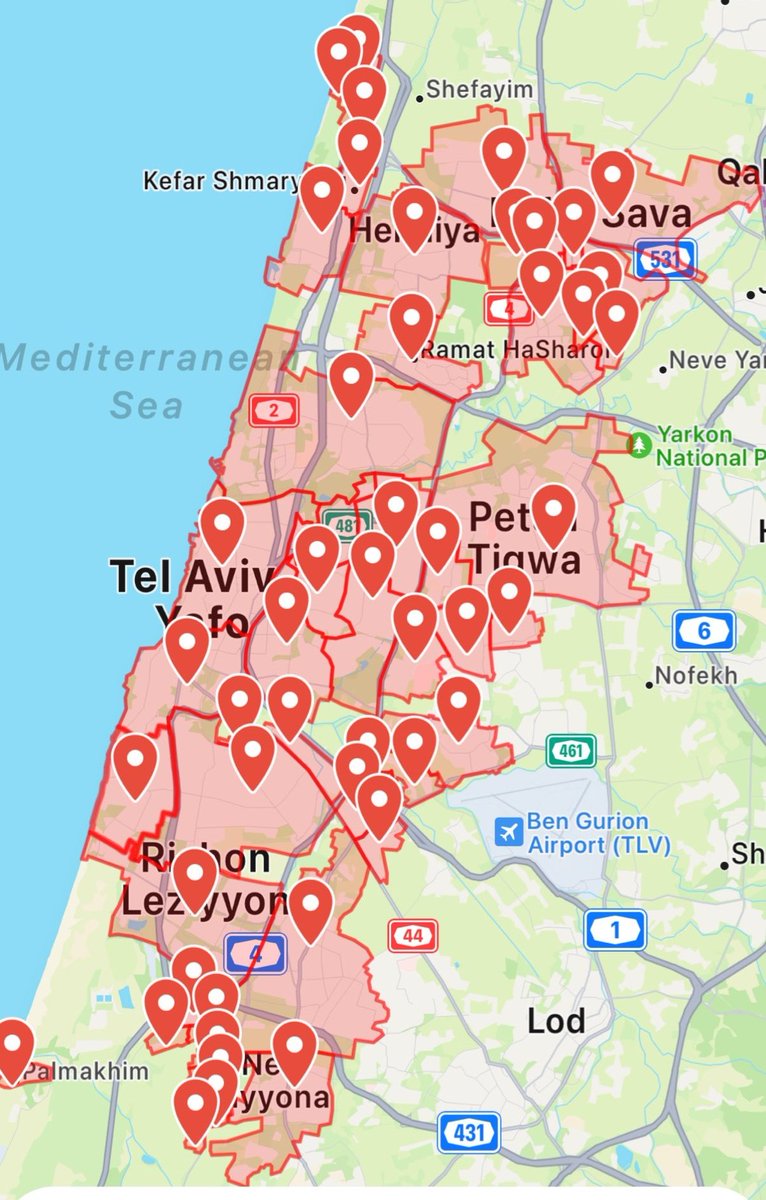 🚨 Breaking: Hamas just fired tens of rockets on Tel Aviv and adjacent cities, hoping to kill and injure as many civilians as possible. The same Hamas that's demanding a “ceasefire”...