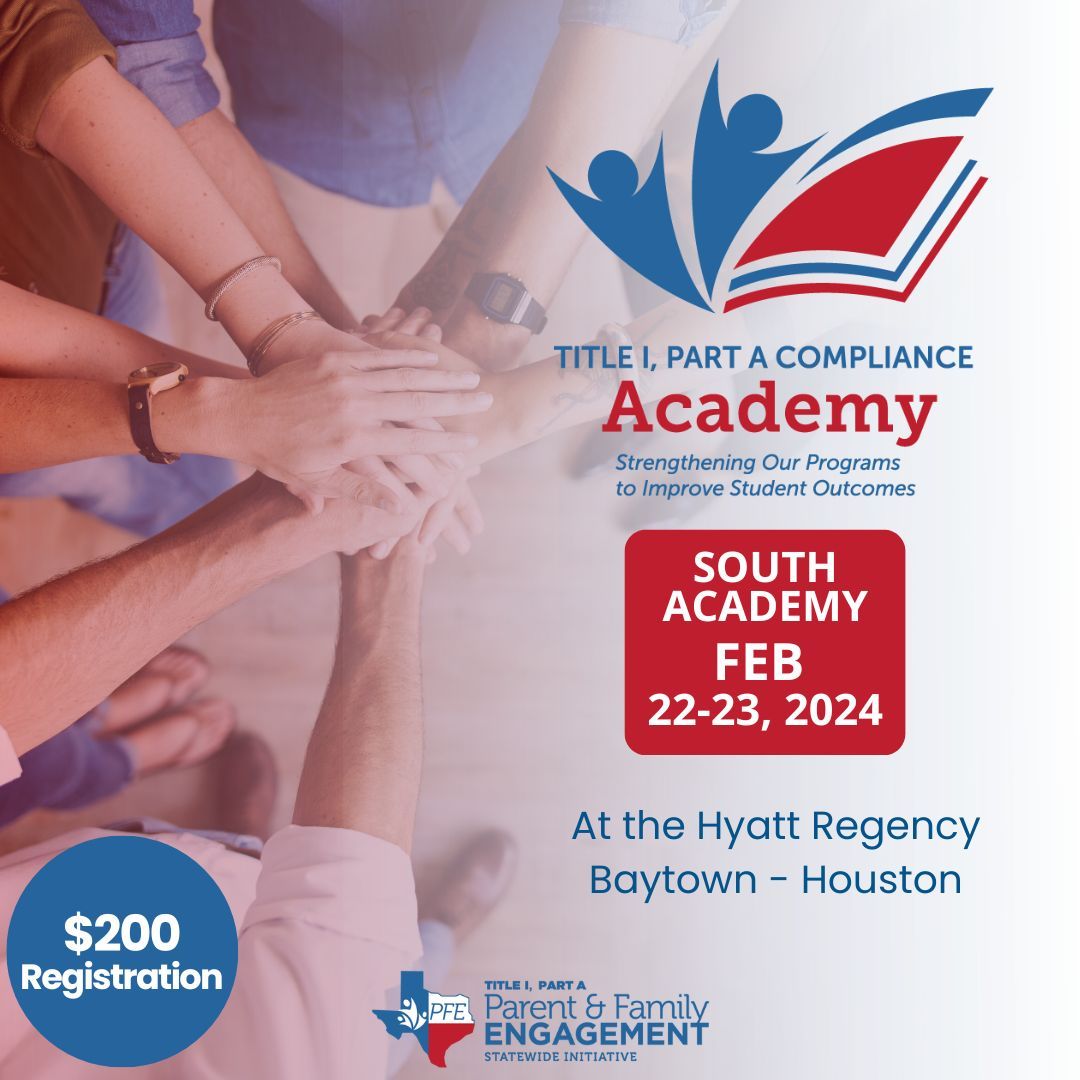 This event is the perfect opportunity for intensive learning on both parent and family engagement and Title I, Part A Compliance. Don’t miss the chance to see us in Houston! Register here: buff.ly/46KYqHJ