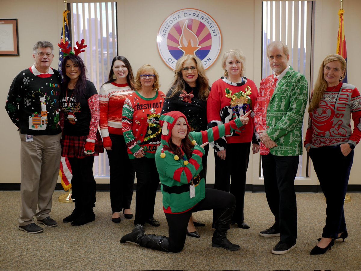 Today, we are celebrating throughout the department with Christmas sweaters! We want to wish everyone a #MerryChristmas!