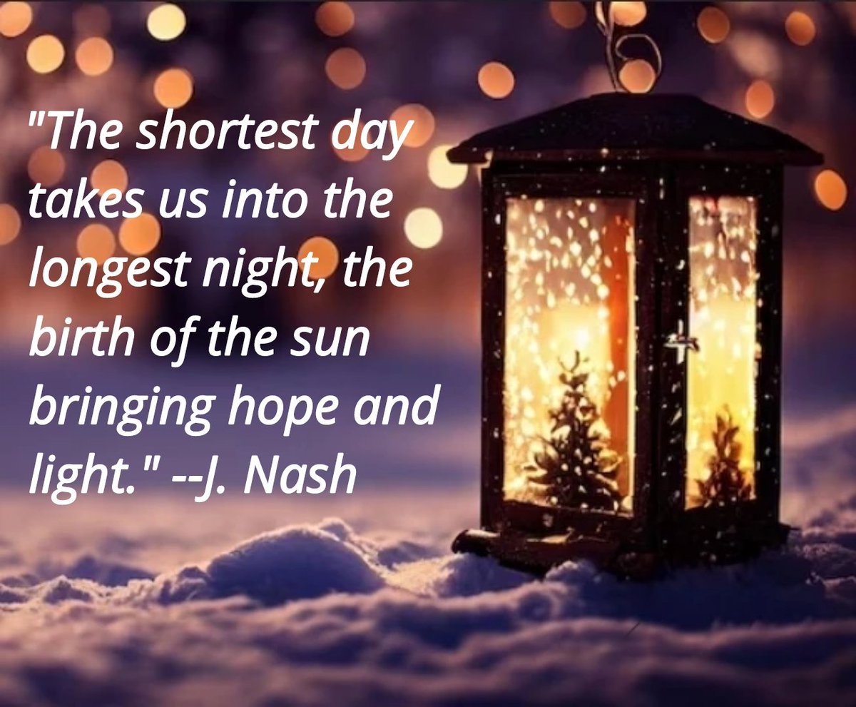 Wishing all a peaceful &amp; reflective #WinterSolstice

This time of year is so special for me. The end of December is one of the only times I slow down, burrow, embrace the quiet.

And the winter solstice is my reminder that no night will ever be longer; the light is coming ✨