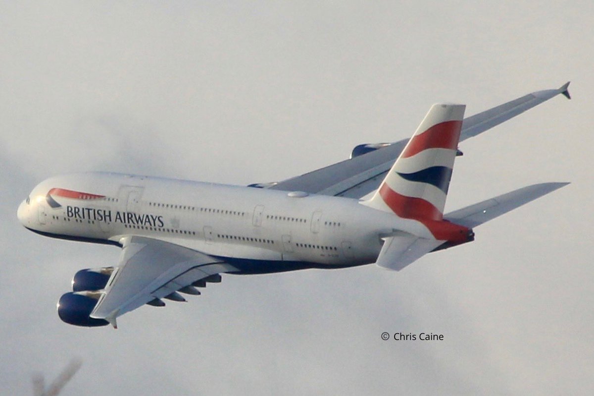 A380 from @British_Airways leaving @HeathrowAirport today. @scan_sky @TheSnoopySnoop @SouthCoastPhot4 @CNPics @air_intel @Sx60Contrails @MrFindYourPlane