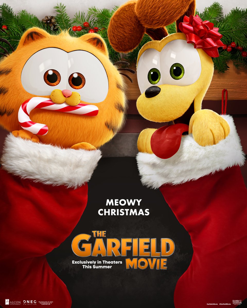Let’s hope Santa isn’t checking the naughty list twice… 😉🎄 Happy Holidays from The #GarfieldMovie, exclusively in movie theaters this Summer.