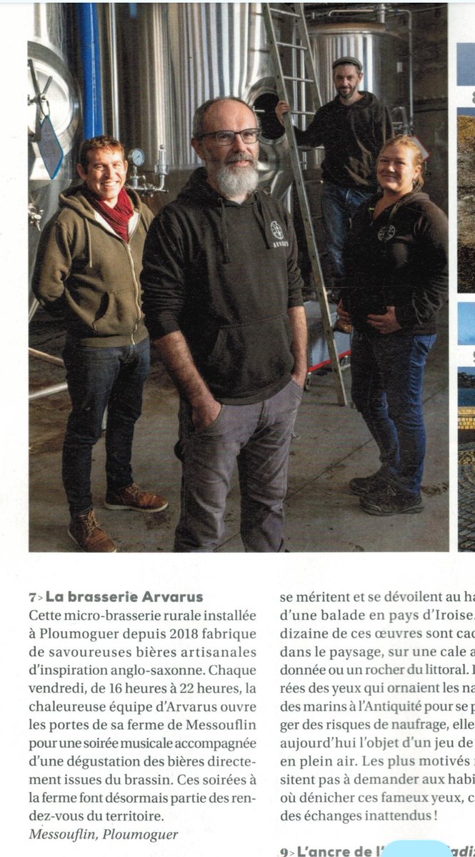 Destination Pays d'Iroise dans le Bretagne Magazine d'hiver, avec un petit passage par la brasserie ❤️