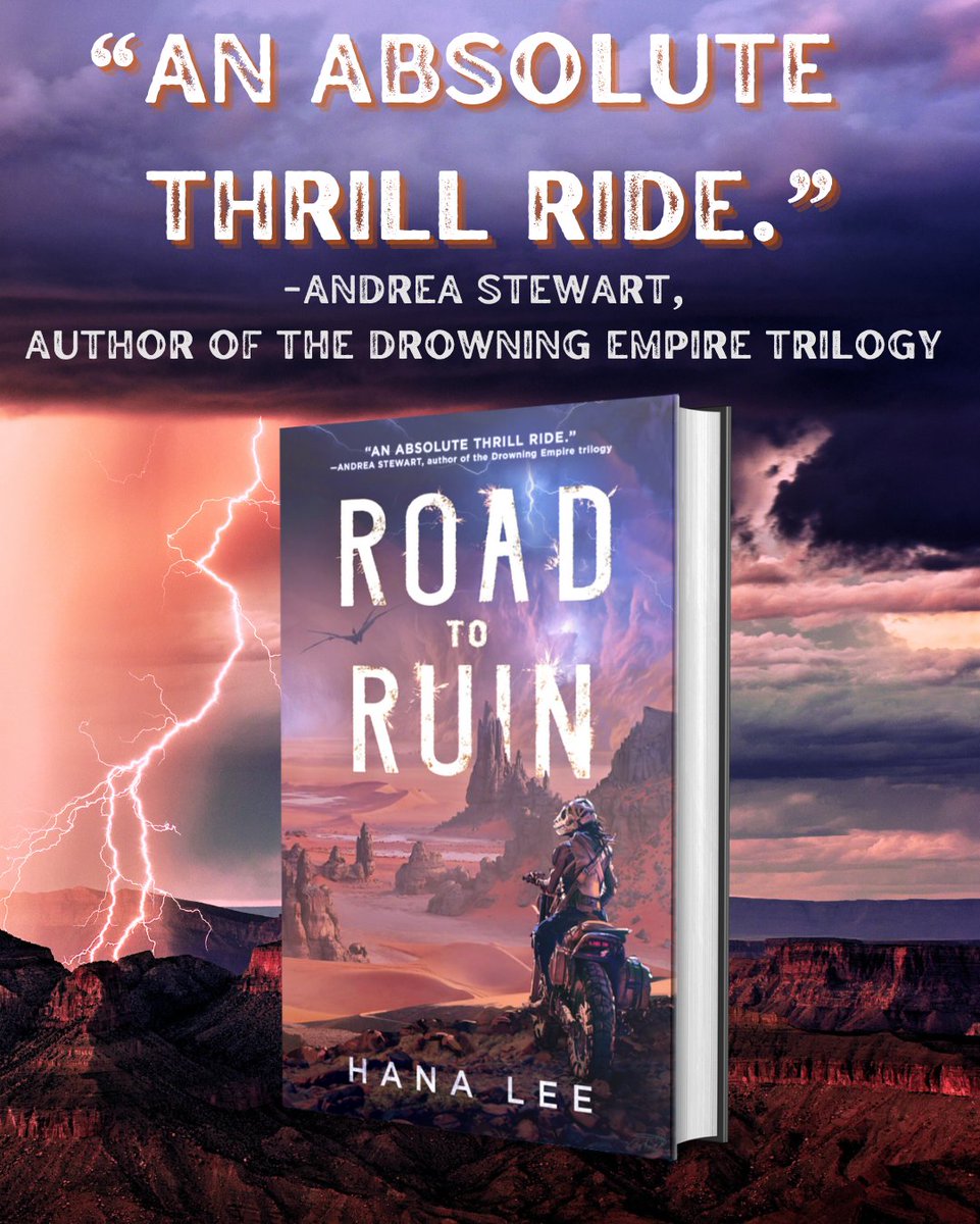 Hana Lee (not here) - see hanalee.bsky.social (@k_hana_lee) on Twitter photo ⚡️ COVER REVEAL ⚡️
the day has finally arrived. I'm thrilled to share the cover of ROAD TO RUIN, my debut science fantasy out from <a href="/SagaPressBooks/">Saga Press</a> on 5/14/24!
preorder now!!
S&S: bit.ly/preorder-rtr
Amazon: bit.ly/rtr-amazon
B&N: bit.ly/rtr-bn ⚡️ COVER REVEAL ⚡️
the day has finally arrived. I'm thrilled to share the cover of ROAD TO RUIN, my debut science fantasy out from <a href="/SagaPressBooks/">Saga Press</a> on 5/14/24!
preorder now!!
S&S: bit.ly/preorder-rtr
Amazon: bit.ly/rtr-amazon
B&N: bit.ly/rtr-bn