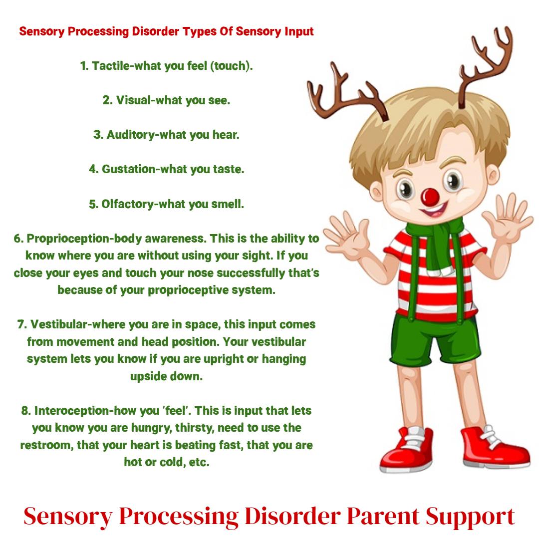 Sensoryprocessi's tweet image. #SensoryProcessingDisorder Types Of #SensoryInput
1. #Tactile-what you feel (touch).
2. Visual-what you see.
3. #Auditory-what you hear.
4. Gustation-what you taste.
5. #Olfactory-what you smell.
6. Proprioception-body awareness. This is the ability to know where you are without…