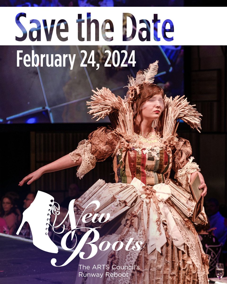 Save the Date! The ARTS Council of the Southern Finger Lakes is thrilled to announce tickets for, 'New Boots: The ARTS Council's Runway Reboot,' to be held on Saturday, February 24, 2024 at Corning Museum of Glass will go on sale in January. Stay tuned!