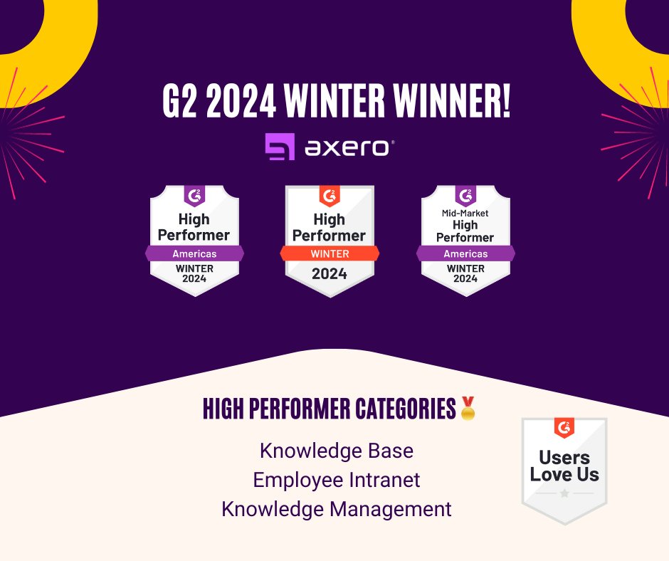What a way to wrap up the year as a G2 high performer in SIX categories!✨Book a call to see how we can elevate your org: hubs.ly/Q02dBtfJ0
🏅 #KnowledgeBase
🏅 Employee #Intranet
🏅 #KnowledgeManagement
🏅 Mid-Market
🏅 Small Business
🏅 High Performer of the Americas