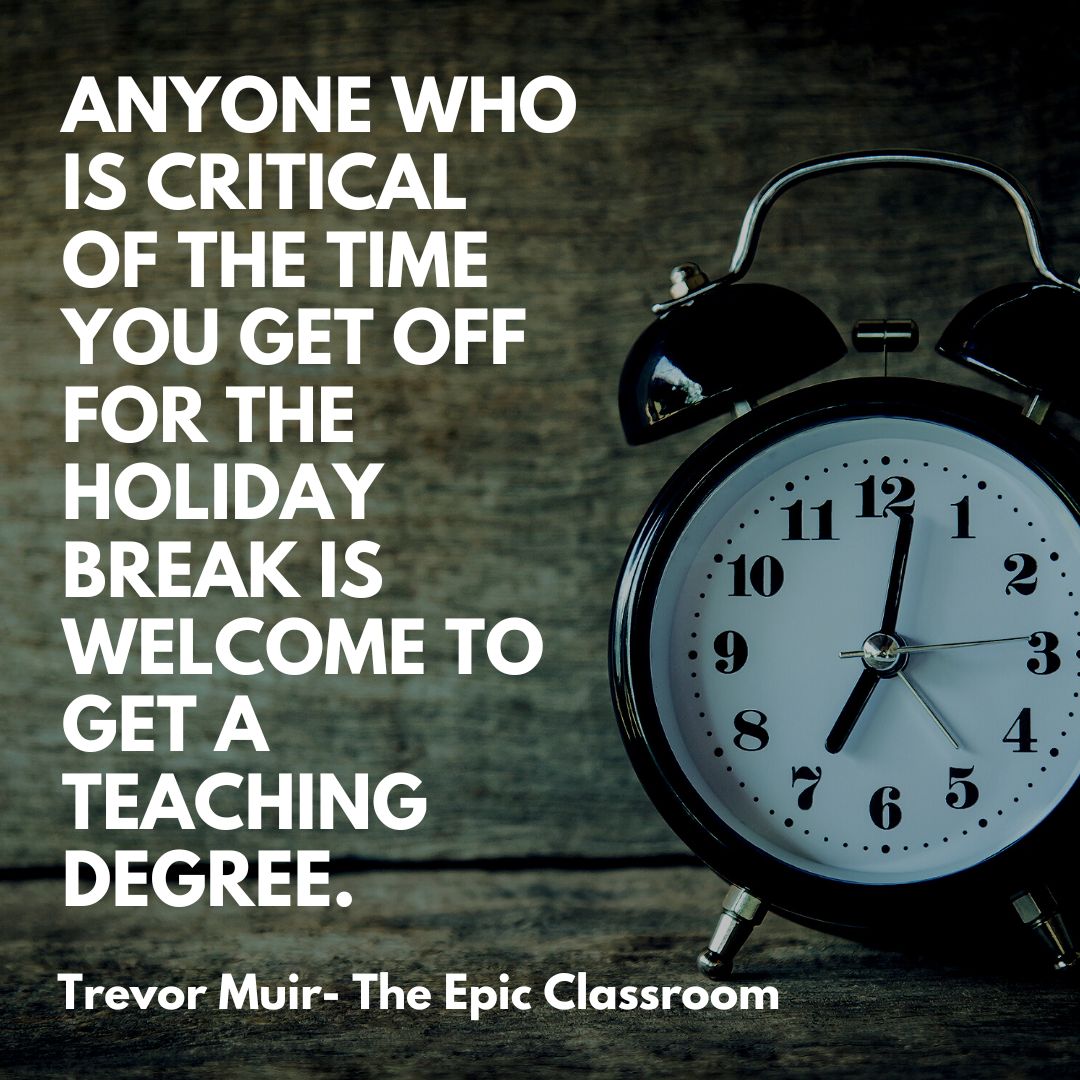 Educators, I invite you to sleep in and feel good about it.