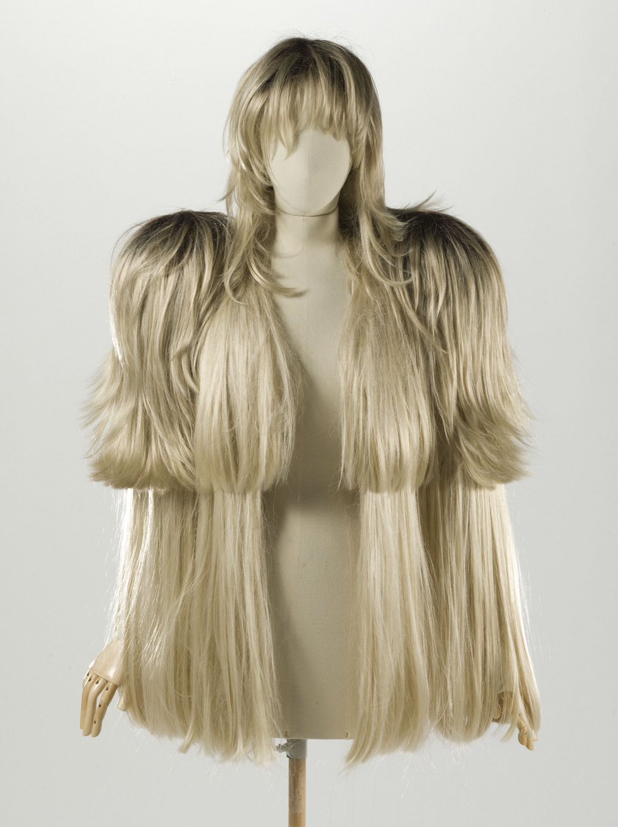 Maison Margiela Exhibit at Palais Galliera featuring SS 2009 Wig Coat