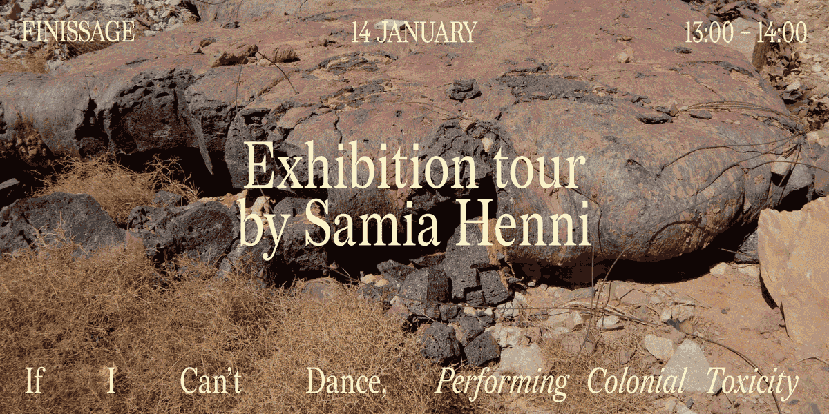 We are happy to invite you to a lecture and tour on the day of the finissage, on January 14, by architectural historian Samia Henni in the context of her exhibition Performing Colonial Toxicity, now on show at Framer Framed! Sign up → bit.ly/4793iq4