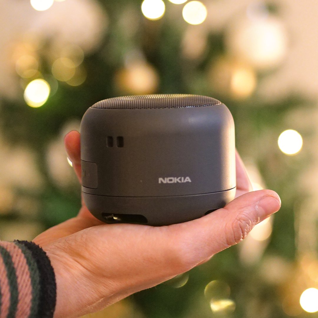 Spread the beats with the Nokia Portable Wireless Speaker 2! 🎶🎄 Get yours now!🎄🌟 nokia.ly/41lHiHl