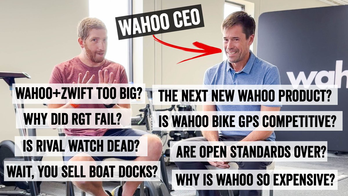 I sat down with <a href="/wahoofitness/">Wahoo</a> founder and CEO Chip Hawkins, for a wide-ranging interview about past failures, their successes, and what's coming next product and company-wise. He's far more open than you'd probably expect for a CEO. Dive in: dcrainmaker.com/2023/12/wahoo-…