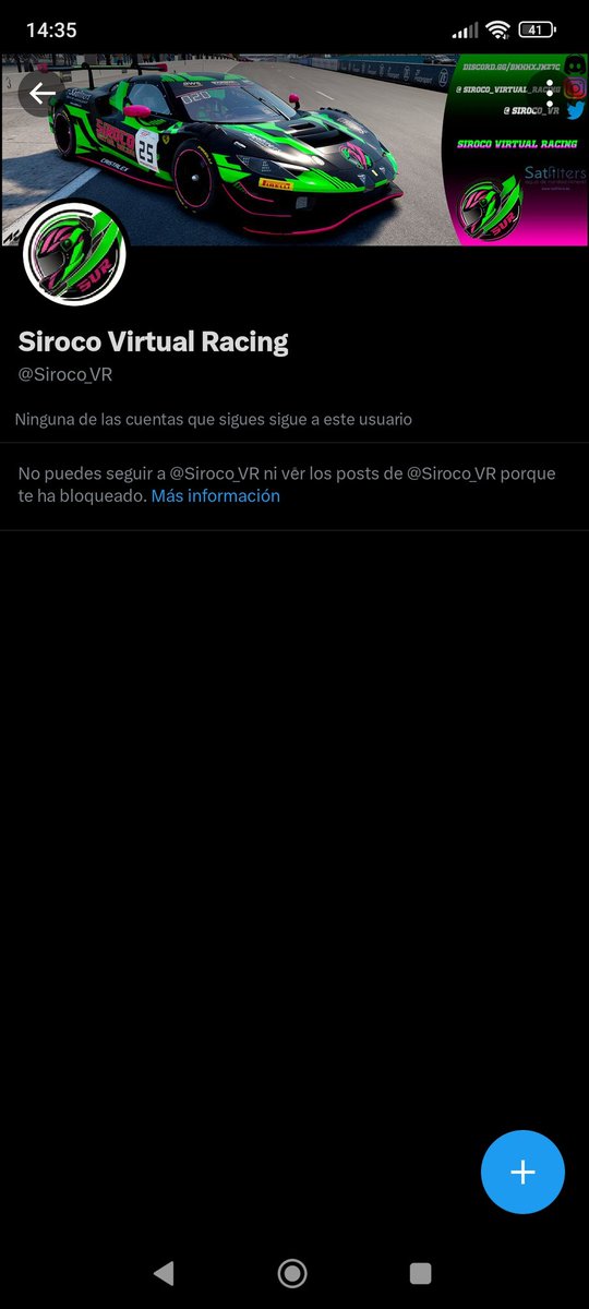 Así sin más. Esto se denomina pataleta de niño pequeño. Muchas gracias <a href="/Siroco_VR/">Siroco Virtual Racing</a>