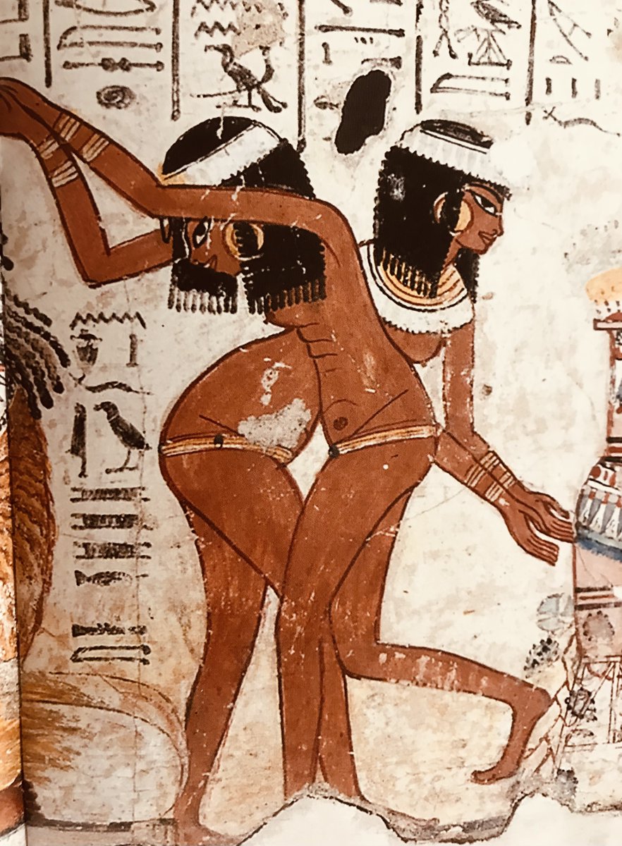 Arte Egizia Una compiaciuta ed esibita sensualita' per celebrare la nuova vita caratterizza l'elegante ritmo delle ballerine. British Museum Londra Electa