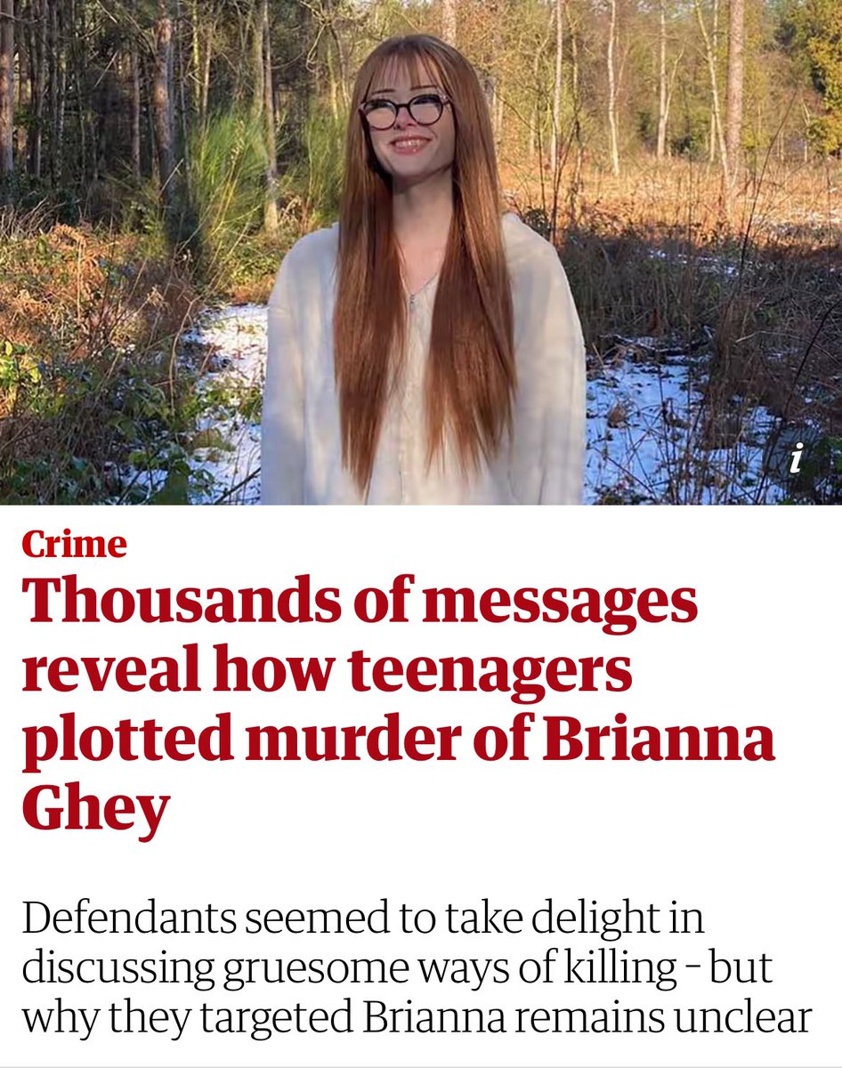 It isn’t unclear’. The unspeakable murder of Brianna Ghey is a trans hate crime. This beautiful child was murdered because she’s trans. Anyone deadnaming her, calling her a boy &amp; using ‘he’ pronoun makes them no different from the evil bastards who killed her.

💔Her parents’