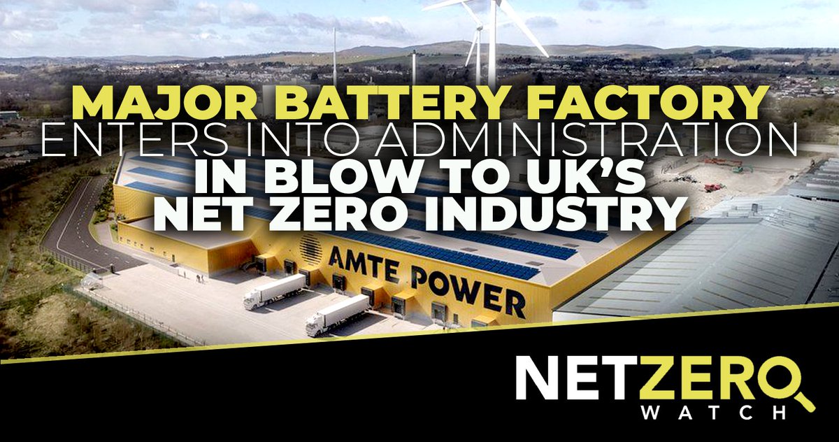A major Scottish battery factory has entered into administration in yet another blow to the UK’s Net Zero industry. #NetZeroWatch Read more: thenational.scot/news/24002079.…