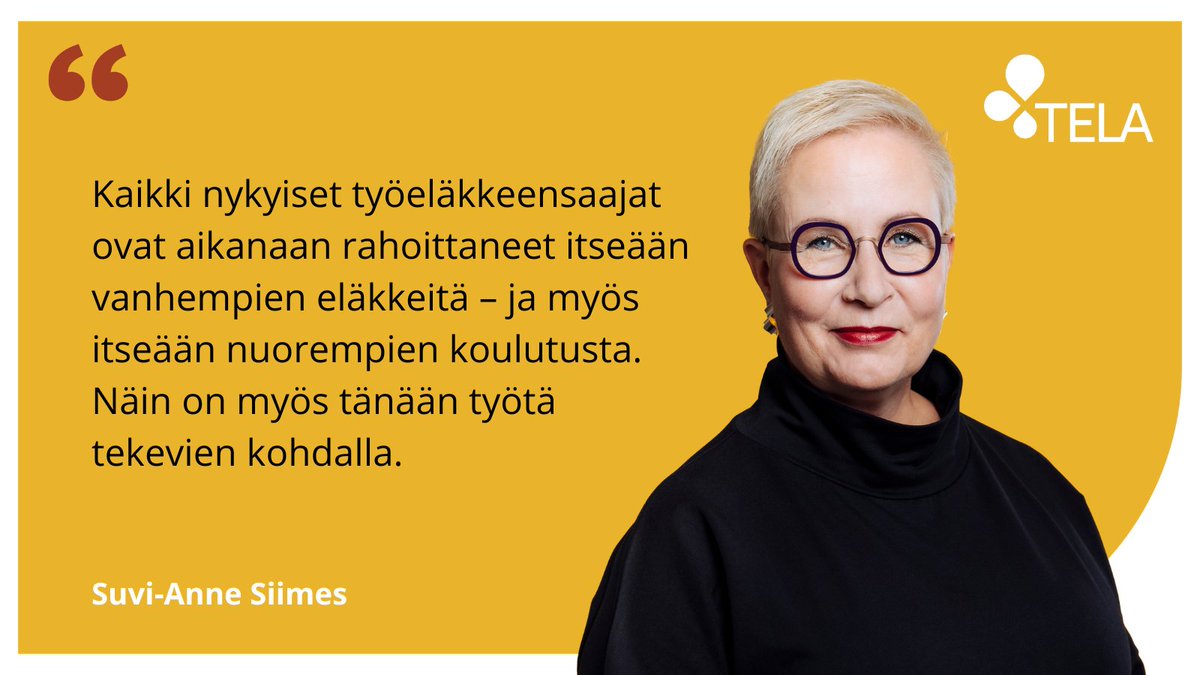 Tela_ry's tweet photo. Sukupolvien välisessä oikeudenmukaisuudessa ei ole kyse vain eläkkeistä, muistuttaa @SuviAnneSiimes @senioriliitto'n uusimman Patina-lehden kolumnissaan.  Eri ikäisten välillä on myös muita tulonsiiroja, joista Siimes mainitsee esimerkkinä koulutuksen 👉  https://t.co/fM4dQYqY53 https://t.co/E0AENoD5H3