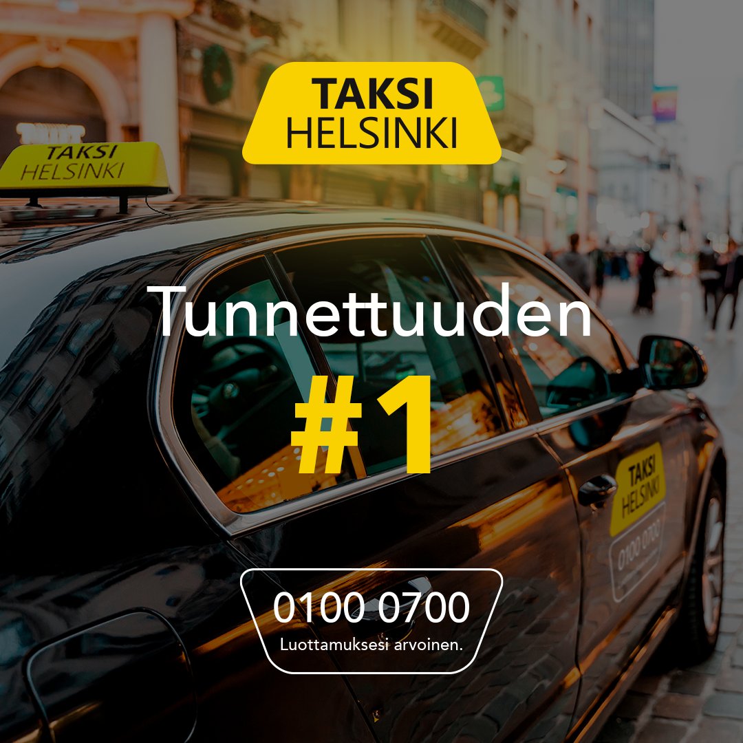 Taksi Helsinki on teettämämme puolueettoman kampanjatutkimuksen mukaan pk-seudun tunnetuin taksibrändi! 🥇 Noin kahdelle kolmesta tutkimukseen osallistuneesta ensimmäisenä taksibrändinä tuli mieleen Taksi Helsinki. Kuulutko sinä jo tähän enemmistöön?