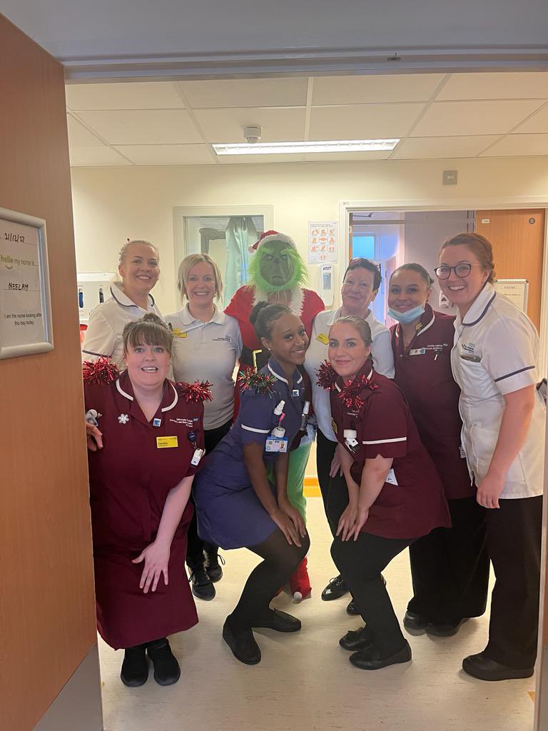 We have just had a visit from the Grinch! Happy Christmas 🎄🎅🏼 
The Grinch has been visiting our patients within the acute area and spreading Christmas cheer!