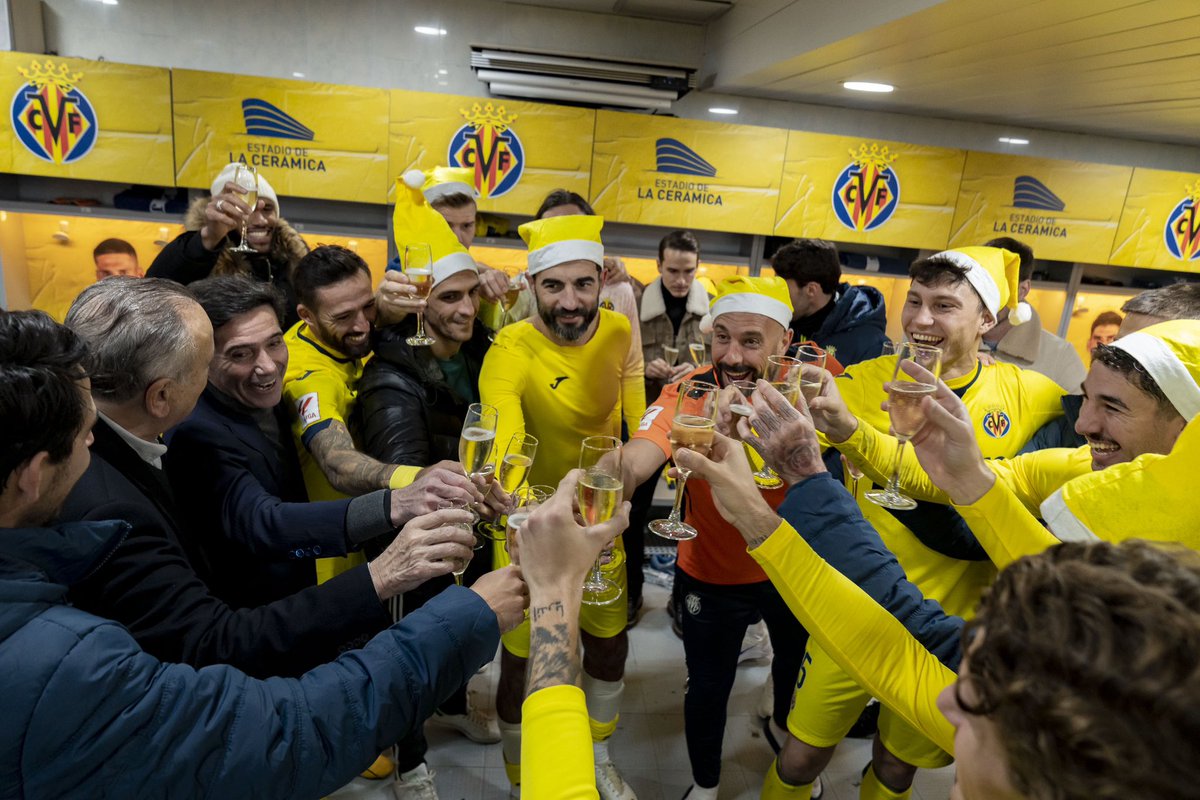 Victoria importante para cerrar el año 🥂 Brindemos por un 2️⃣0️⃣2️⃣4️⃣ lleno de éxitos groguets 💛👏🏼💪🏼 #Endavant @VillarrealCF