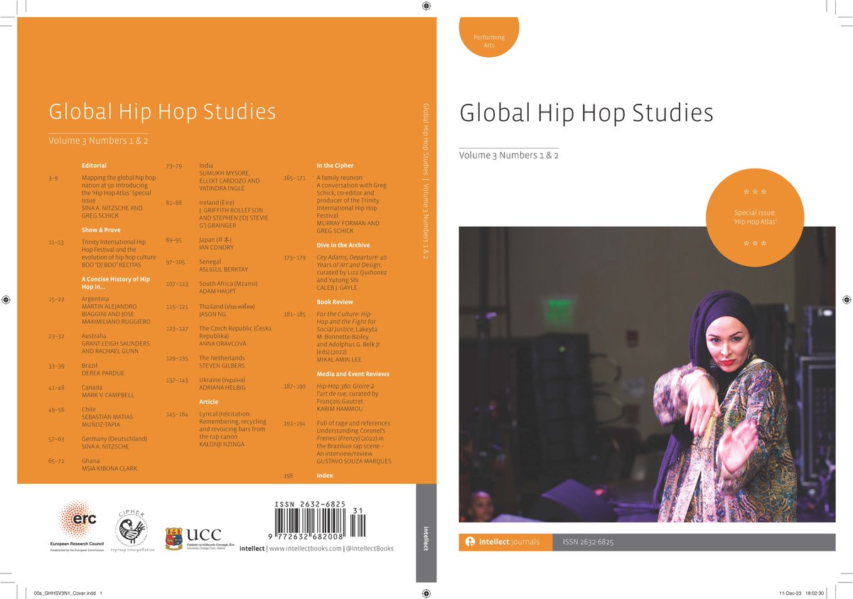 Global Hip Hop Studies 3.1-2 is out now and #OpenAccess! 🎤

Special Issue: ‘Hip Hop Atlas’ 🌍

GHHS 3.1-2 explores the culture’s complex histories, narratives and meanings around the world 
<a href="/GHHSJournal/">Global Hip Hop Studies</a> #OA #HipHop50

Access the issue via Discover 👉
intellectdiscover.com/content/journa…