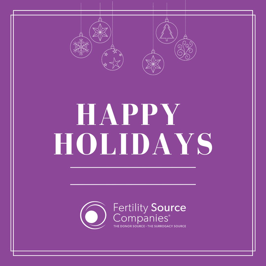 ✨ Happy Holidays from Fertility Source Companies! 🌈 Wishing you joy, warmth, and the magic of new beginnings. 💖 

#HappyHolidays #FertilityJourney #fertility #TTC #infertility #familybuilding #surrogacy #eggfreezing