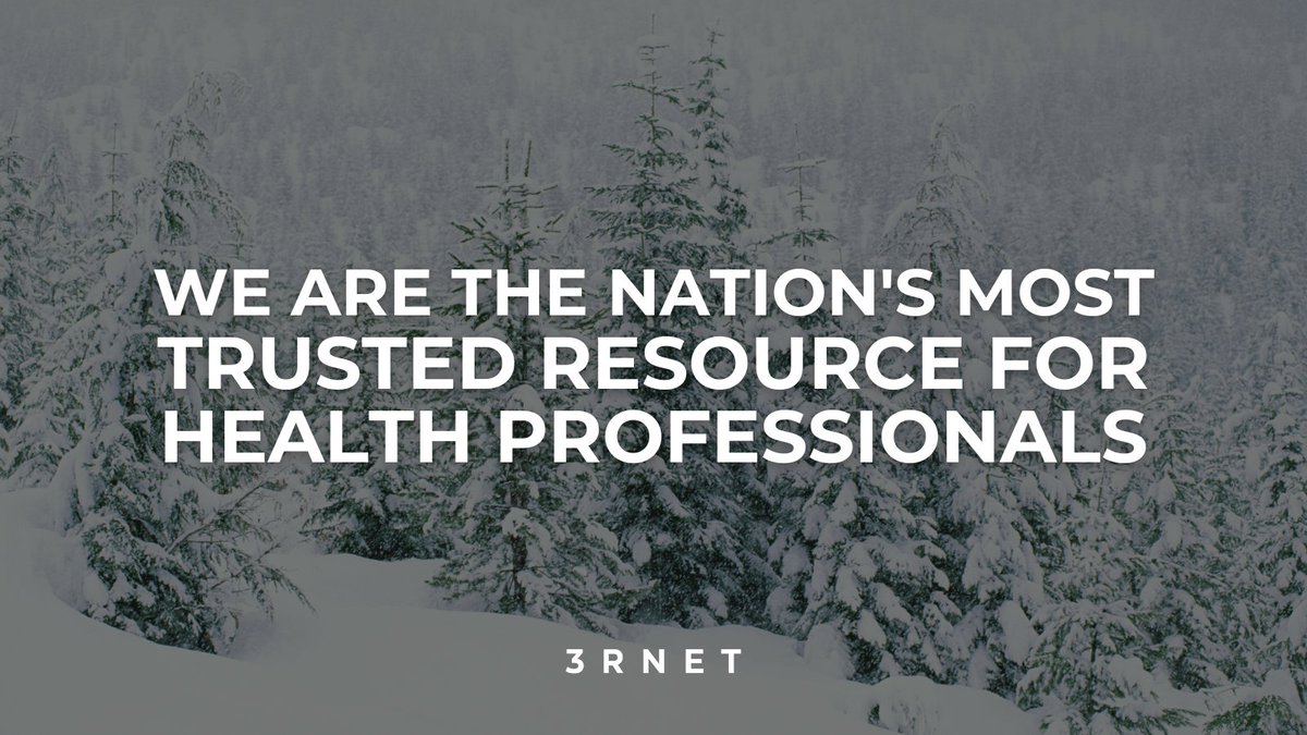 3RNET's tweet image. We are #3RNET.

Powered by the National Rural #Recruitment and Retention Network + the most trusted resource for #healthprofessionals seeking careers in #rural &amp;amp; underserved communities in the United States.

🔗: 3rnet.org