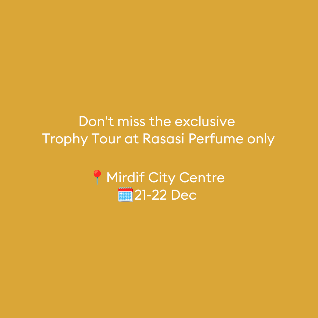 RasasiGCC's tweet photo. Score big with Rasasi!
This is your chance to win tickets to the Super Cup game between Sharjah FC VS. Shabab Al Ahli when you purchase from Rasasi store at Mirdif City Centre between 21st and 22nd of December
Don't miss the chance to experience the thrill of football
*T&amp;Cs apply https://t.co/7o7hA9tdMA